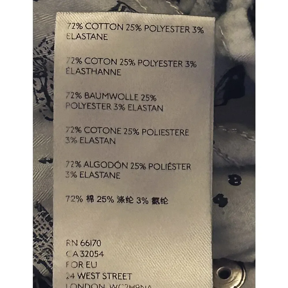 Anthropologie Pilcro and the Letterpress High-Rise Denim Leggings 28X27